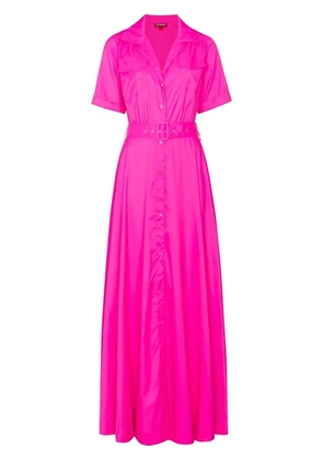 STAUD Millie maxi shirt dress - Pink