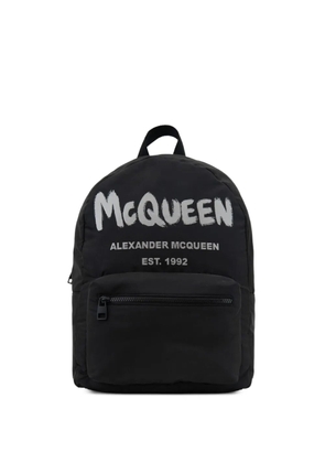 Alexander McQueen logo-print backpack - Black