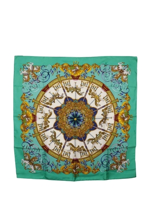Hermès Pre-Owned 1986-1998 Luna Park Silk Scarf 90 scarves - Green