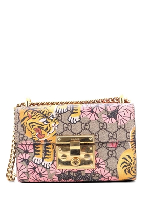Gucci Pre-Owned Padlock Bengal Print GG Coated Canvas Small shoulder bag - Multicolour
