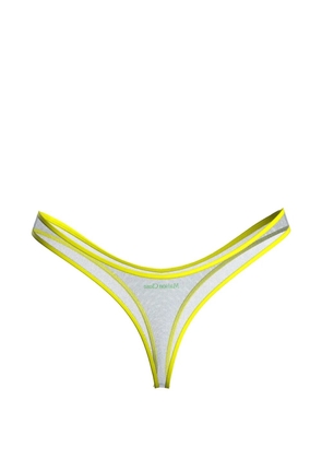 Maison Close Panorama high-cut thong - Neutrals