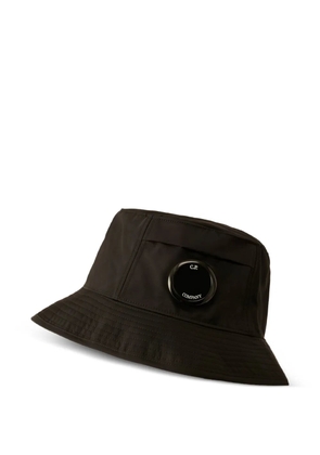 C.P. Company logo-patch bucket hat - Black
