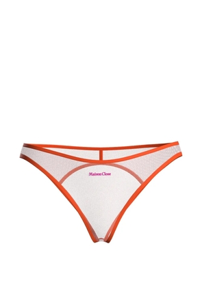 Maison Close Panorama open-back briefs - Neutrals