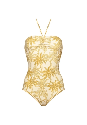 ERES Ailleurs bustier floral-print swimsuit - Yellow