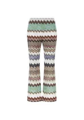 Missoni snake elastic-waistband trousers - Neutrals