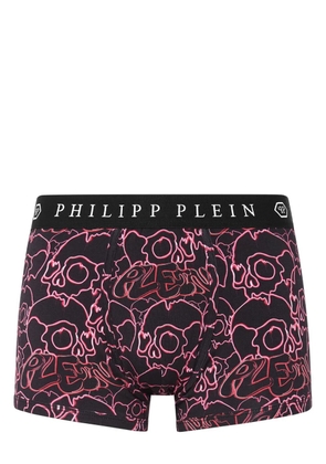Philipp Plein skull-print logo-waistband boxers - Black