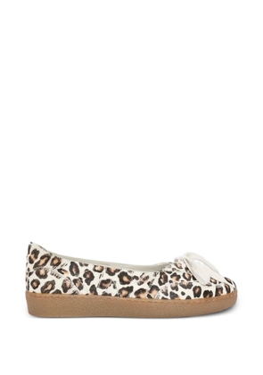 MSGM animal-print ballet-style sneakers - Neutrals