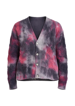 A Paper Kid cable-knit dyed cardigan - Grey