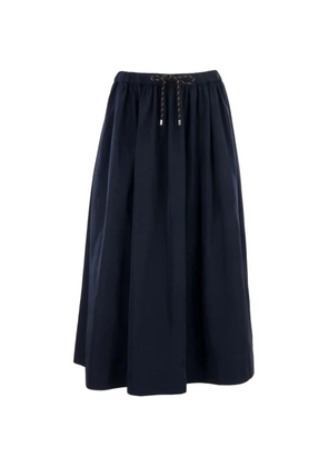 Veronica Beard Bates drawstring midi skirt - Blue