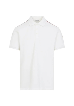 Moncler stripe polo shirt - White