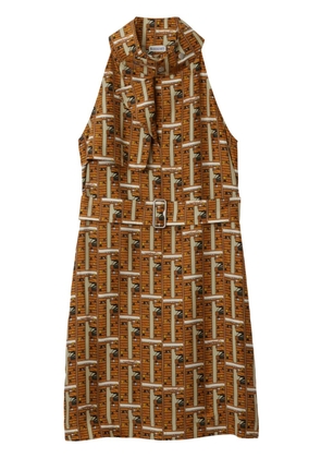 Burberry Bus silk dress - Brown