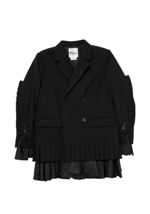 Noir Kei Ninomiya pleated blazer - Black