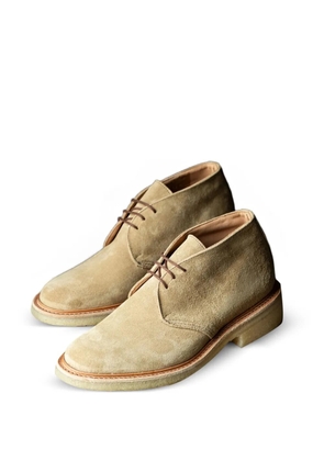 Fortela x Trickers lace-up suede boots - Neutrals