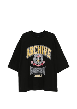 Juun.J printed T-shirt - Black