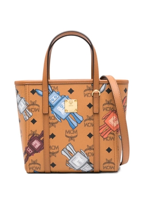 MCM logo-print tote bag - Brown