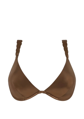 Chantelle Shaman braided underwire bikini top - Brown