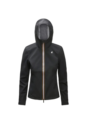 K-Way Lily hooded zip-up jacket - Black