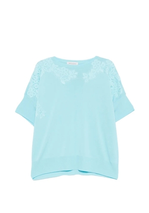ERMANNO FIRENZE floral-lace top - Black