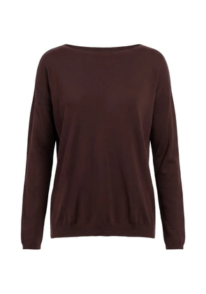 KONTATTO ribbed-cuff jumper - Brown