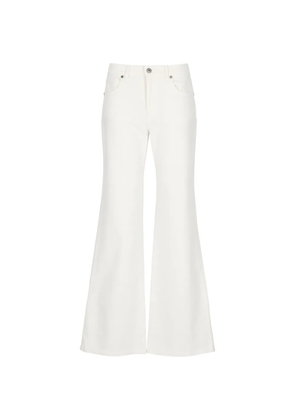 P.A.R.O.S.H. belt-loops five-pockets jeans - White