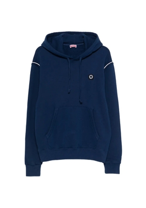 Kenzo logo-appliqué hoodie - Blue