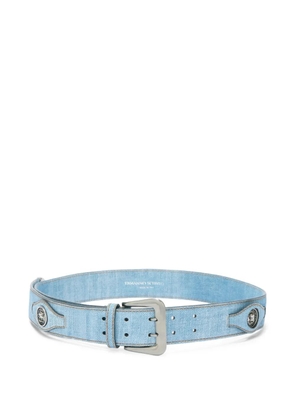 Ermanno Scervino medallion buckle belt - Blue