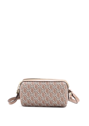 Gucci Pre-Owned Cylindrical GG Shadow Coated Canvas Mini shoulder bag - Brown
