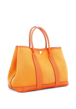Hermès Pre-Owned Garden Party Toile and Leather 30 tote bag - Orange
