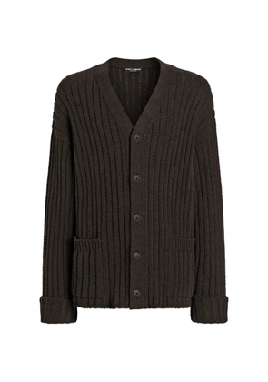 Dolce & Gabbana cotton-blend cardigan - Brown