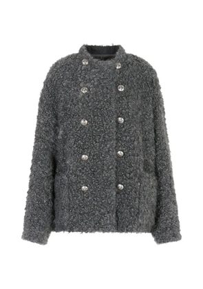 Giorgio Armani double-breasted buttoned jacket - Grey