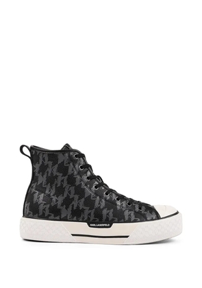 Karl Lagerfeld logo-detail high-top sneakers - Black