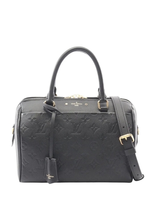 Louis Vuitton Pre-Owned 2018 LOUIS VUITTON Speedy Bandouliere 25 NM M42401 Monogram empreinte leather Black Black Used Women handbag