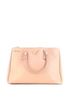 Prada Pre-Owned Double Zip Lux Saffiano Leather Medium tote bag - Neutrals