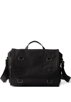 Prada leather messenger bag - Black