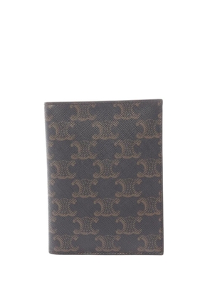 Celine Pre-Owned 2021-2026 Triomphe card holder - Black