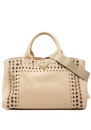 Prada Pre-Owned 2010-2025 Canvas Canapa Bijoux satchel - Brown