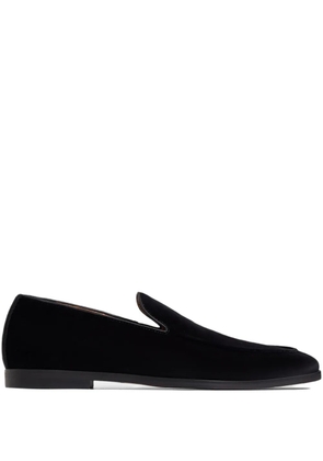 12 STOREEZ velvet loafers - Black