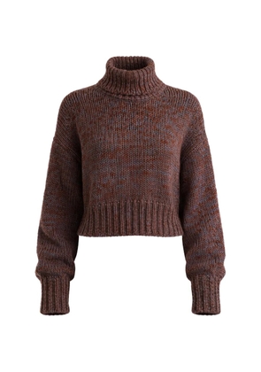 SABLYN Darcey ribbed roll-neck sweater - Brown