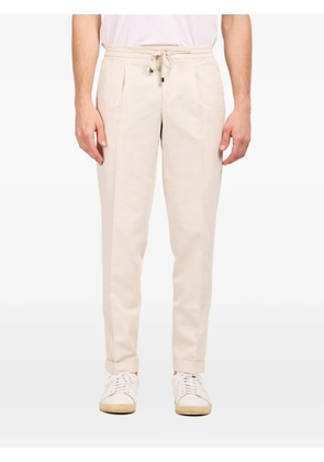 Luigi Borrelli drawstring-fastening trousers - Neutrals