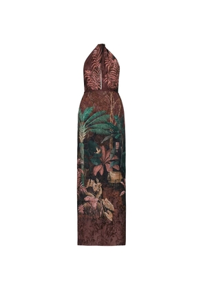 Johanna Ortiz Wild Horizons floral-pattern maxi dress - Brown