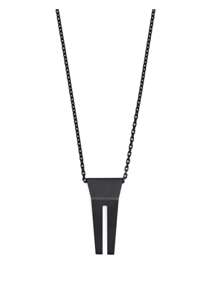 Rick Owens Open Trunk charm necklace - Black