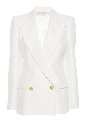 Alexander McQueen double-breasted blazer - White