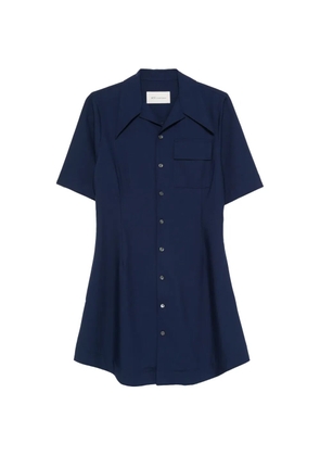 AMI Paris pocket A-line dress - Blue