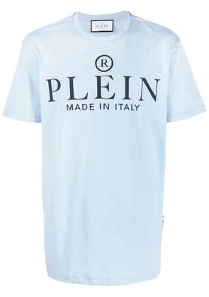 Philipp Plein logo-print short-sleeved T-shirt - Blue