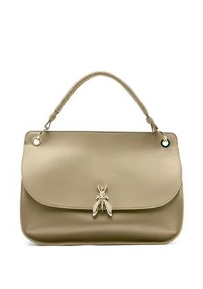 Patrizia Pepe large Soft Essential Fly leather tote bag - Neutrals