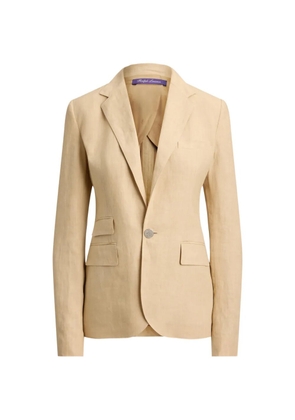Ralph Lauren Collection Parker button flapped linen jacket - Neutrals