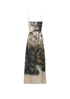 Johanna Ortiz Andean Mythology floral-print midi dress - Green
