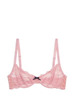 Fleur Du Mal Bianca lace balconette bra - Pink