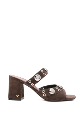 Valentino Garavani eyelet-detail sandals - Brown
