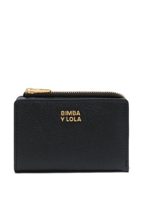Bimba y Lola zip-fastening leather wallet - Black